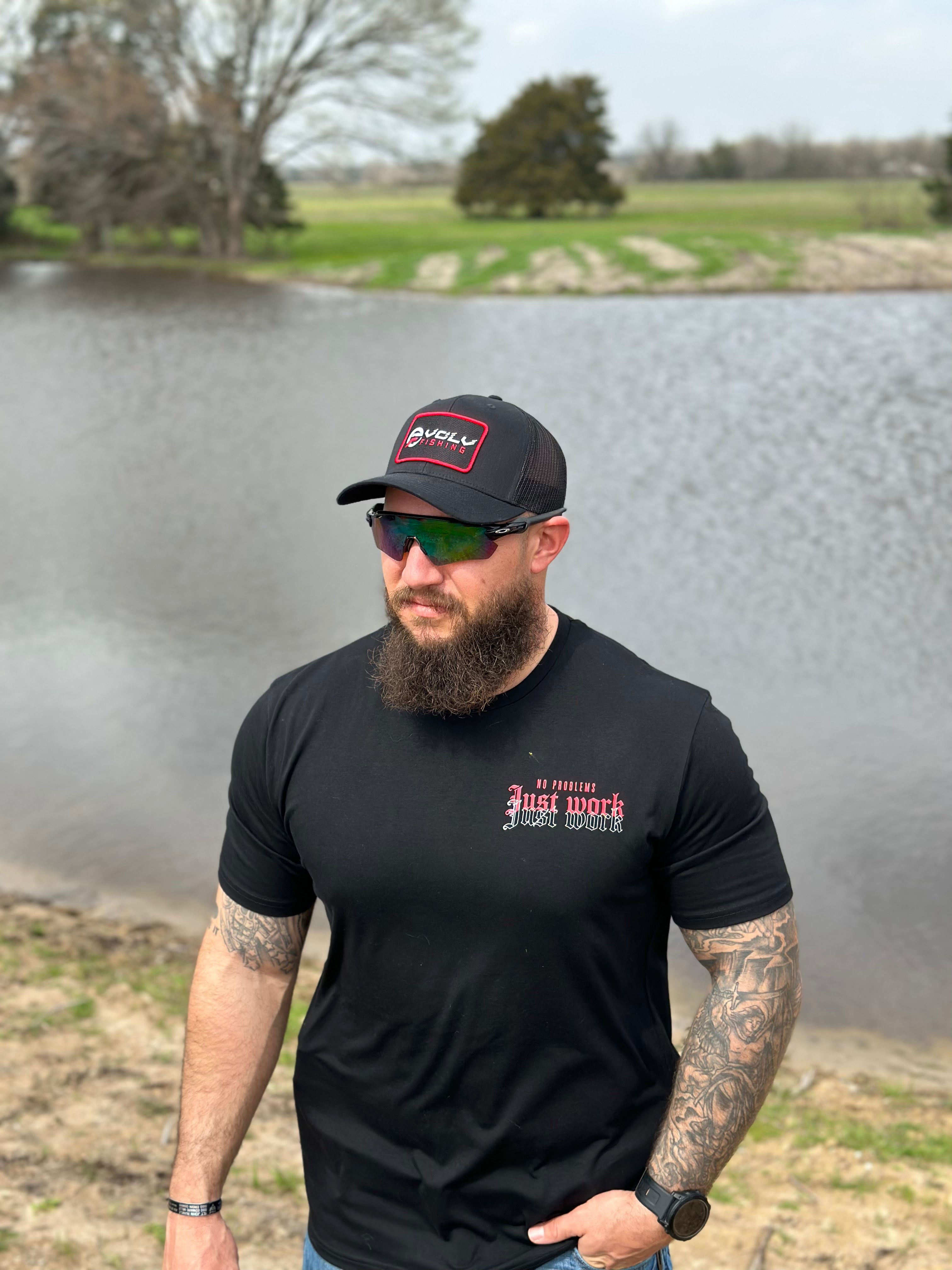 EVOLV Fishing Patch Hat Black/Black