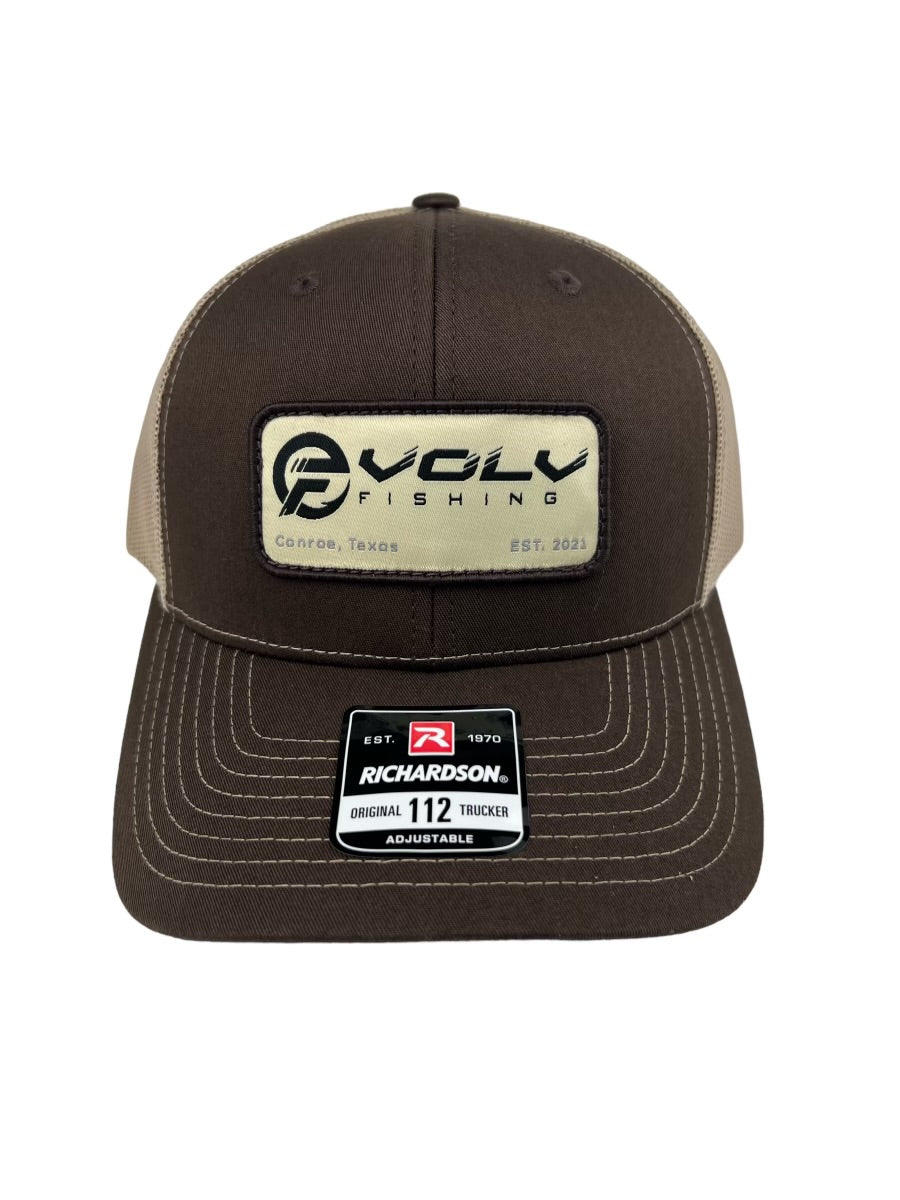 EVOLV Brown/Tan Patch Hat